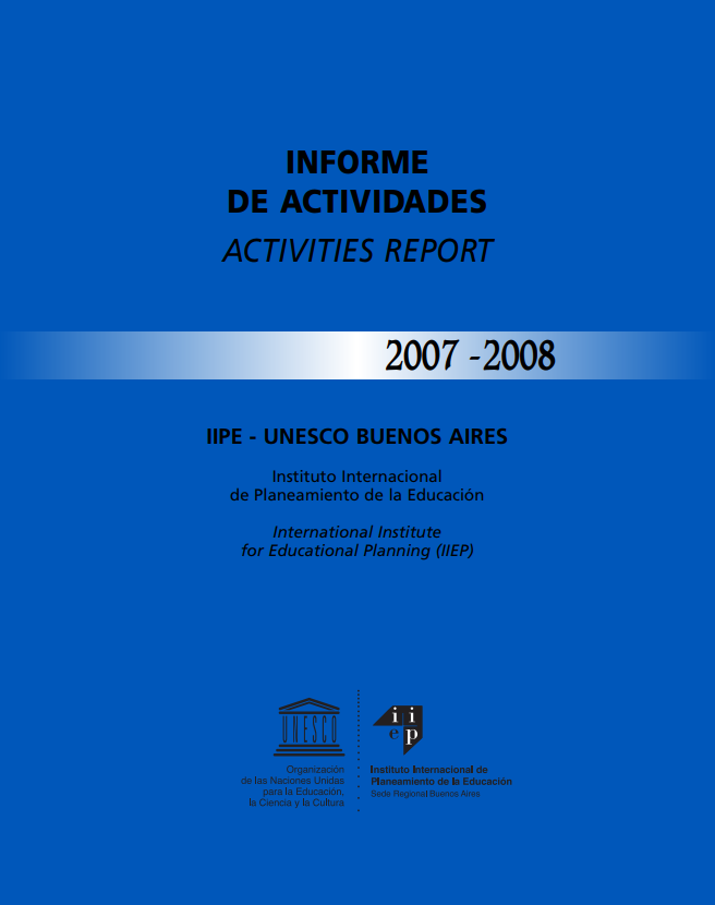 Relatório de atividades 2007-2008