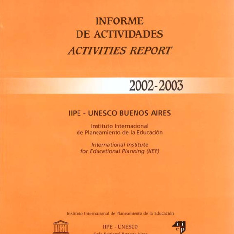 Informe de actividades 2002-2003