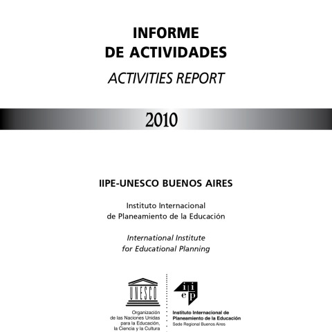 Informe de actividades 2010