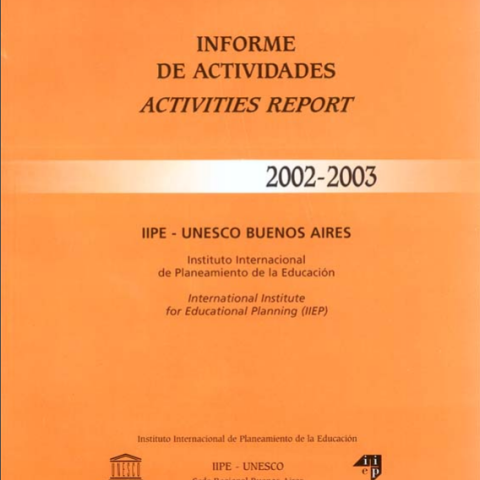 Relatório de Atividades 2002-2003